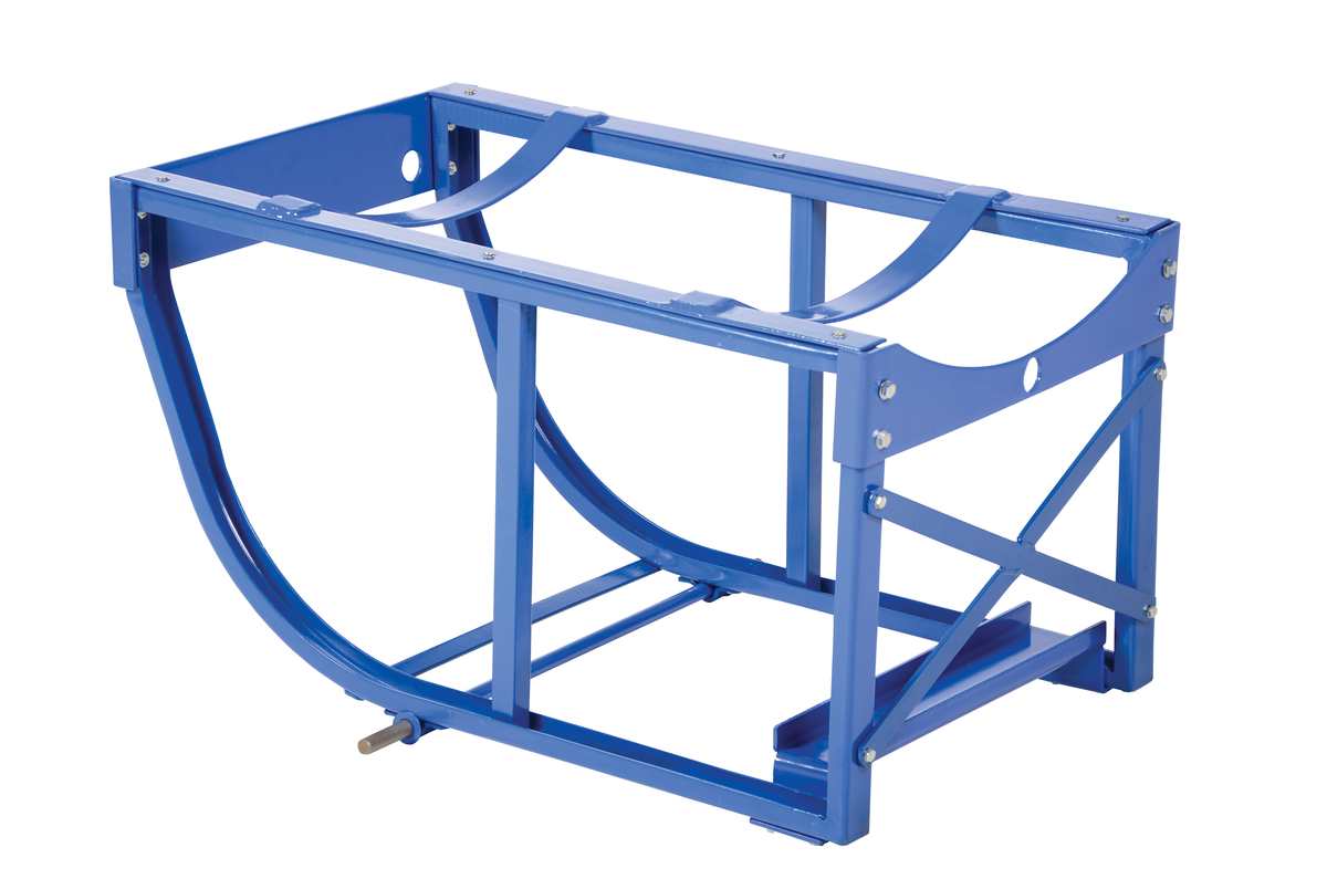 VESTIL RDC-60-NC Rotating Drum Cart, 800 Lb. Capacity, blue | AG7XXV