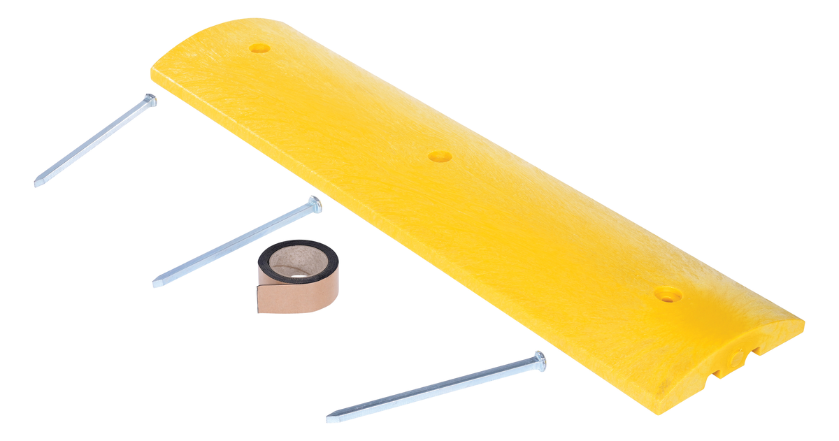 VESTIL SBDA-48 Speed Bump, Asphalt Hardware, 48 Inch x 12 Inch x 2.25 Inch Size | AG7YGZ