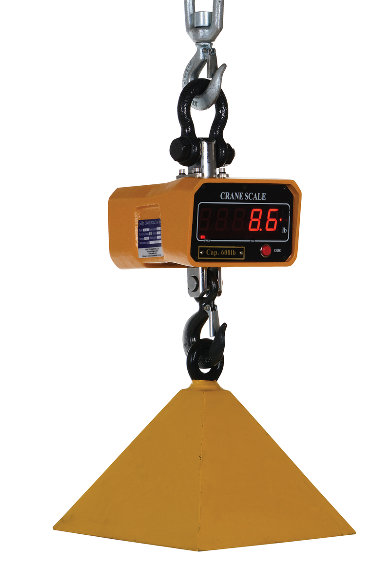VESTIL SC-06 Crane Scale, with 600 Lb. Capacity, 8 Inch x 7-5/8 Inch Size | AG7YKD