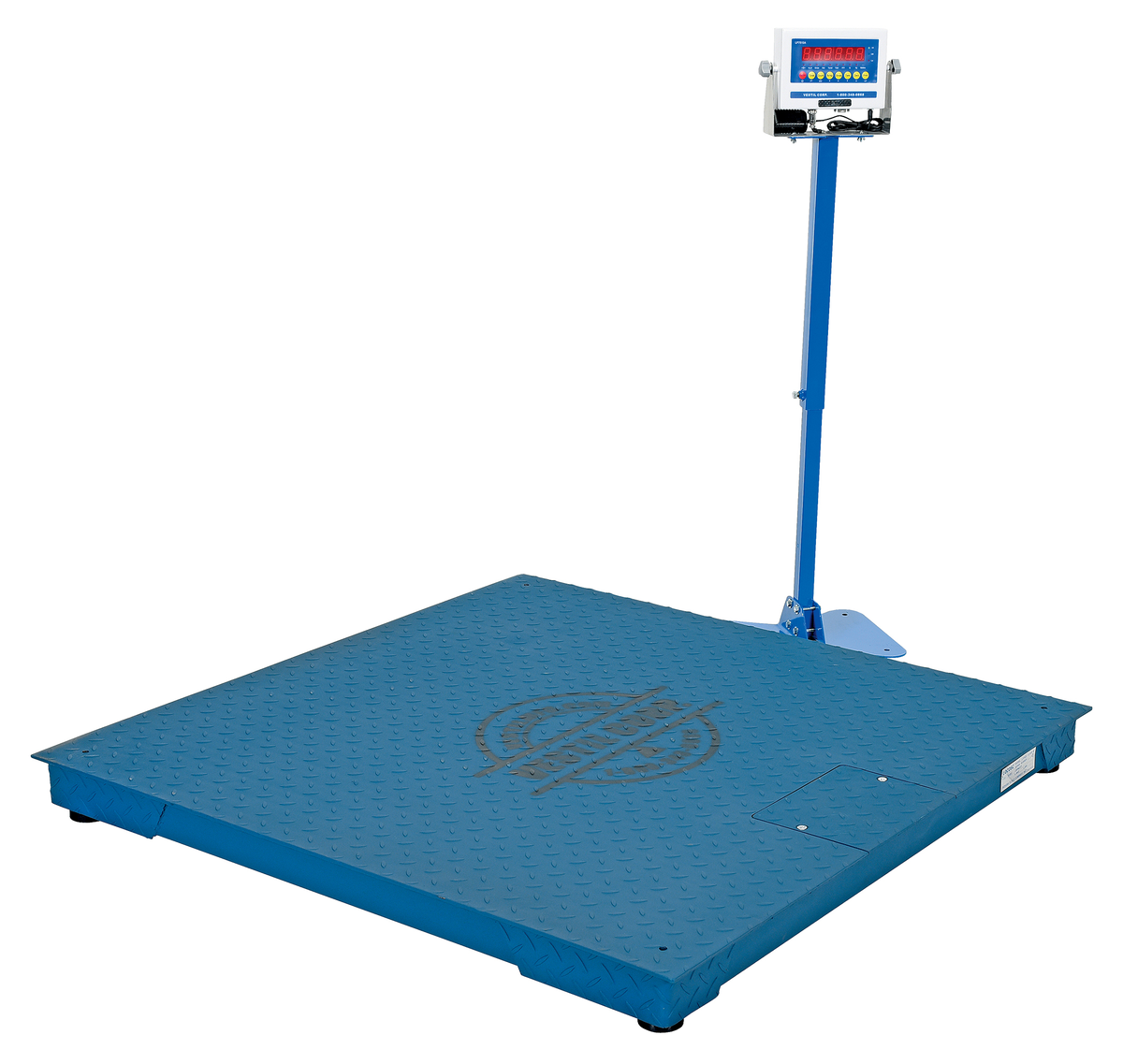VESTIL SCALE-S-CFT-44-5K Digital Floor Scale, 5000 Lb. Capacity NTEP 48 x 48 x 3.5 Inch Size | AG7YLF