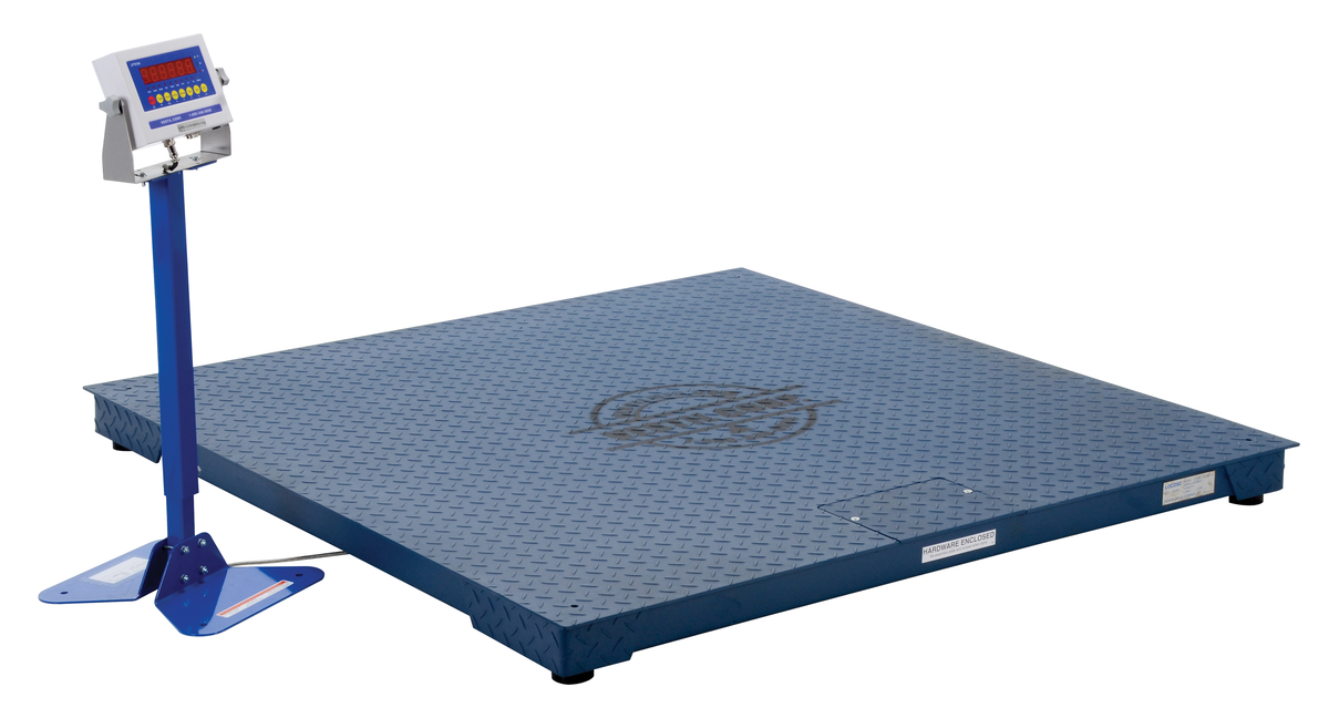 VESTIL SCALE-S-CFT-55-5K Digital Floor Scale, 5000 Lb. Capacity, 60 x 60 x 3.5 Inch Size | AG7YLH