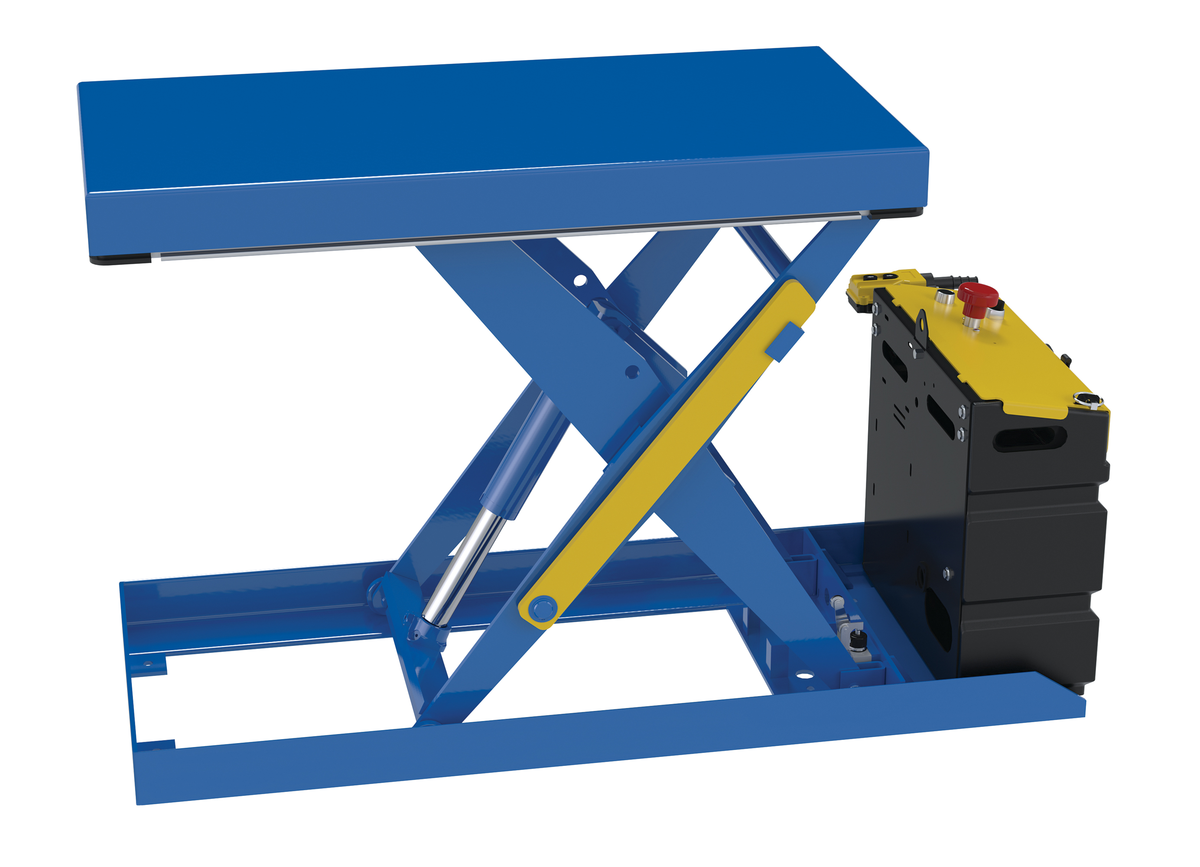 VESTIL SCTAB-1000-2040-DC Scissor Lift Table, 20 x 40 Inch Size, 1000 Lb. Capacity, 12 VDC | CE3EVN