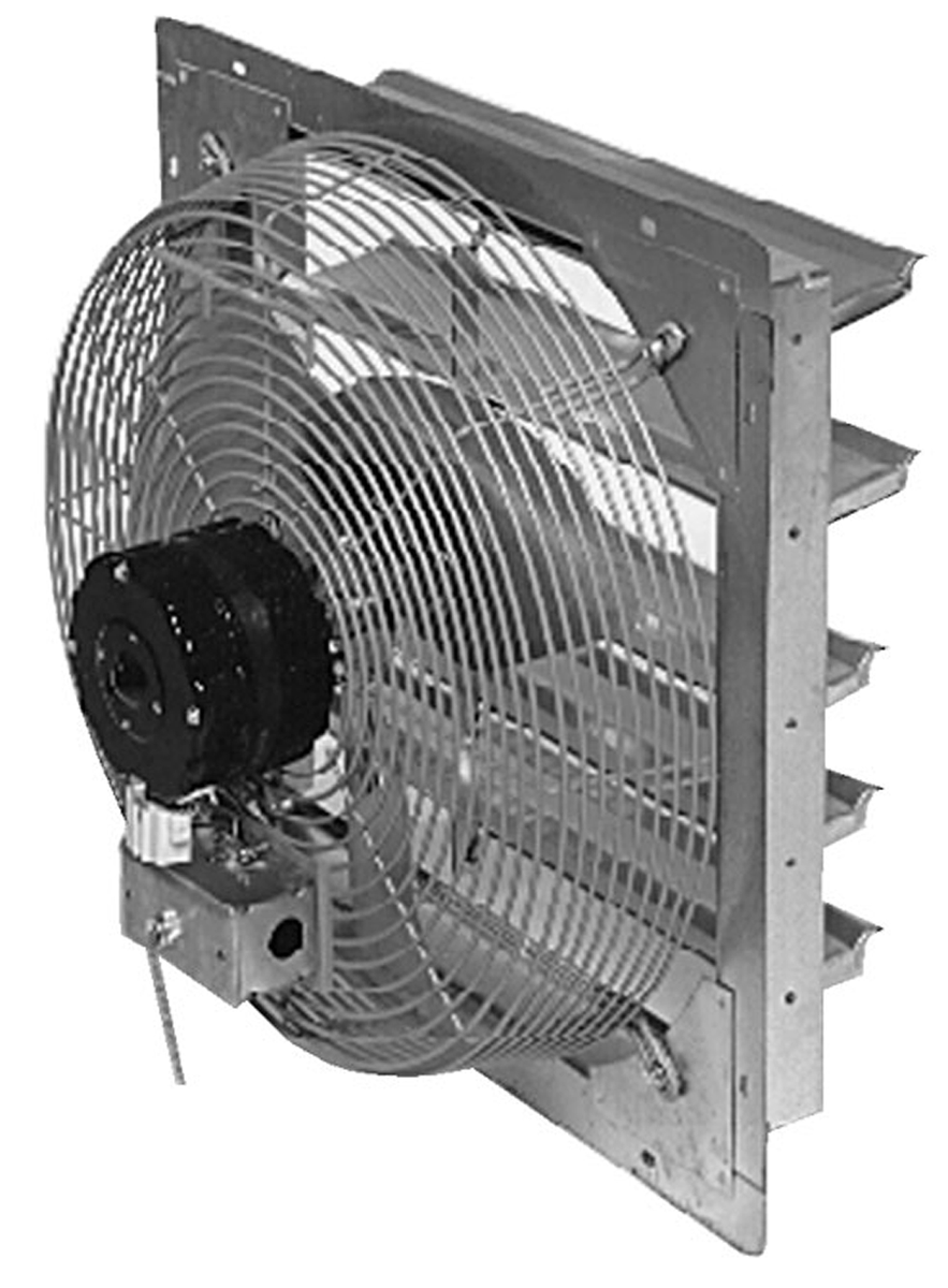 VESTIL SME-30 Shutter Mounted Exhaust Fan, 30 Inch Blade | AG7YXW