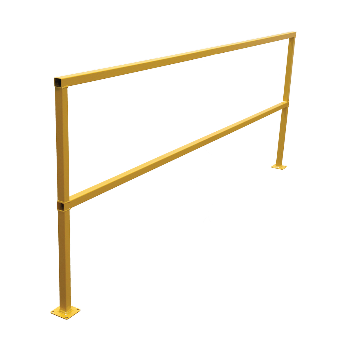 VESTIL SQ-108 Square Safety Handrail, No Toeboard, 108 Inch Size | AG7ZHE