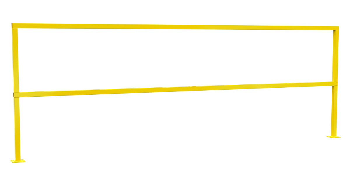 VESTIL SQ-120 Safety Handrail, No Toeboard, 120 Inch Size | AG7ZHG