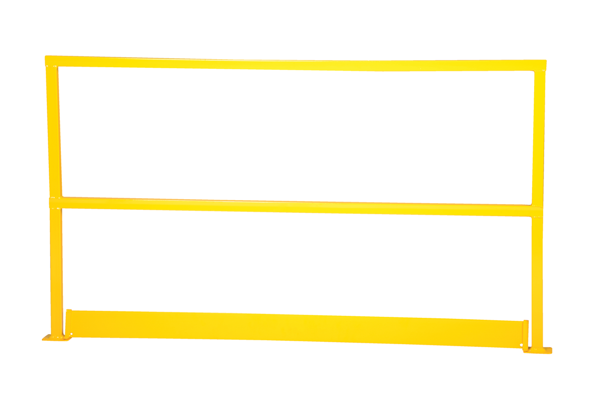 VESTIL SQ-48-TB Safety Handrail, with Toeboard, 48 Inch Size | AG7ZHK