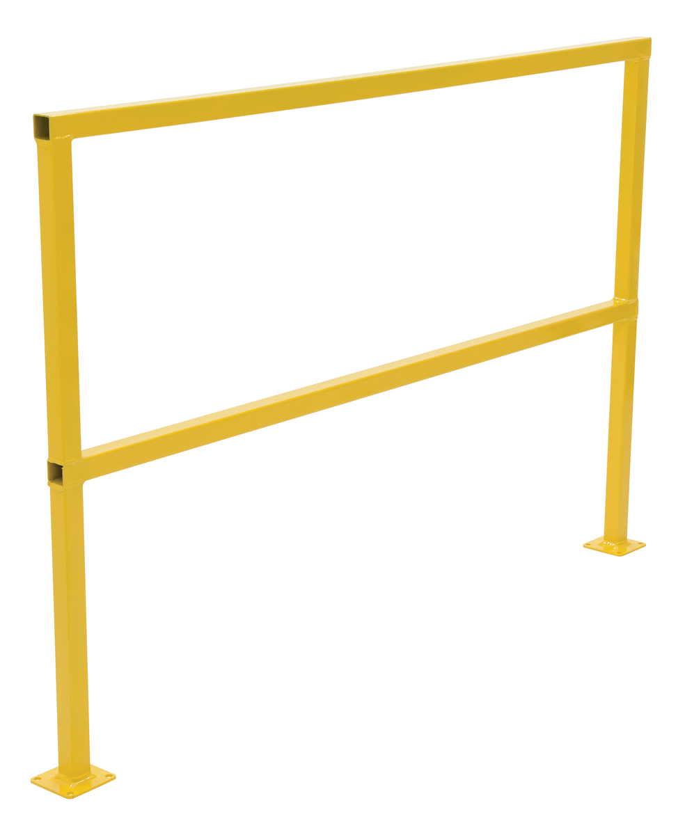 VESTIL SQ-60 Steel Safety Handrail, No Toeboard, 60 Inch Size | AG7ZHL