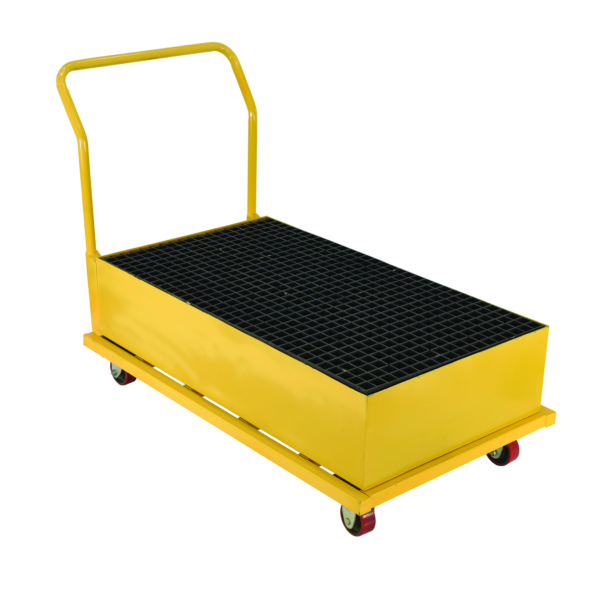 VESTIL SRBC-YL-2 Spill Pallet, Vertical, 1200 Lb. Capacity, 54 x 34 x 40 Inch Size, Yellow | AG7ZJA