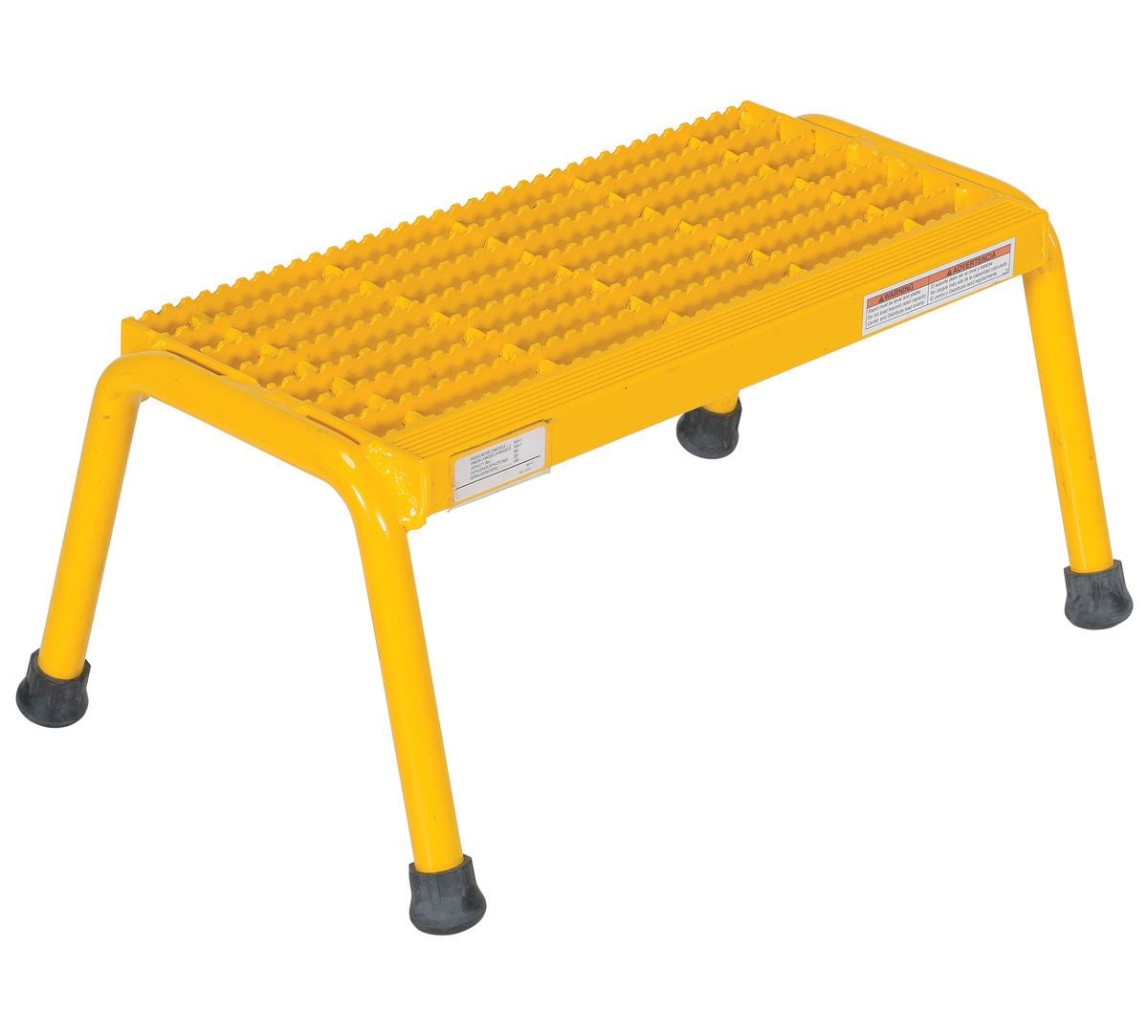 Aluminium 1 Step Stand, 500 lb Capacity, Yellow