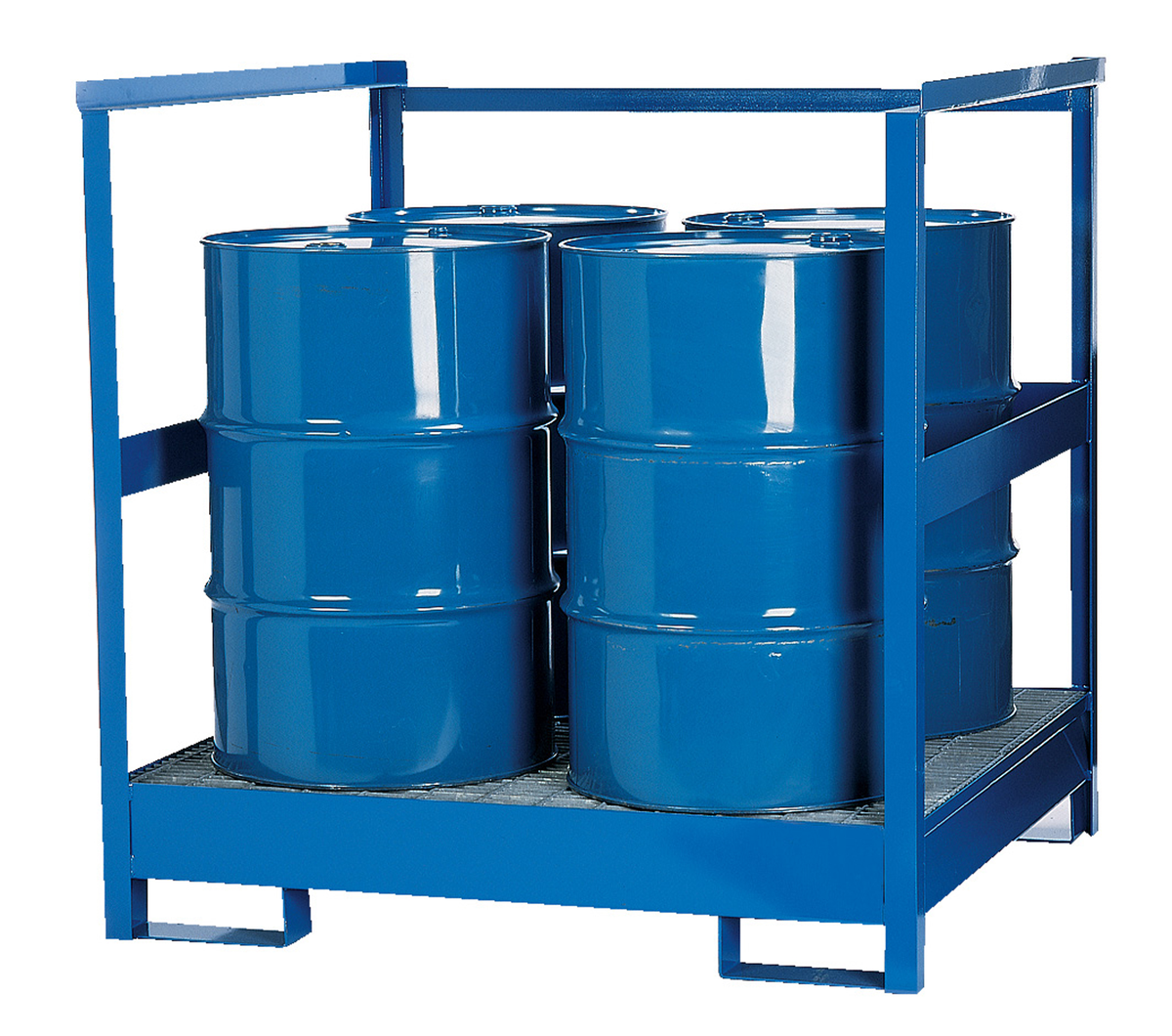 VESTIL STP-4 Transport Drum Pallet, with Siderail, 2400 Lb. Capacity | AG7ZQY
