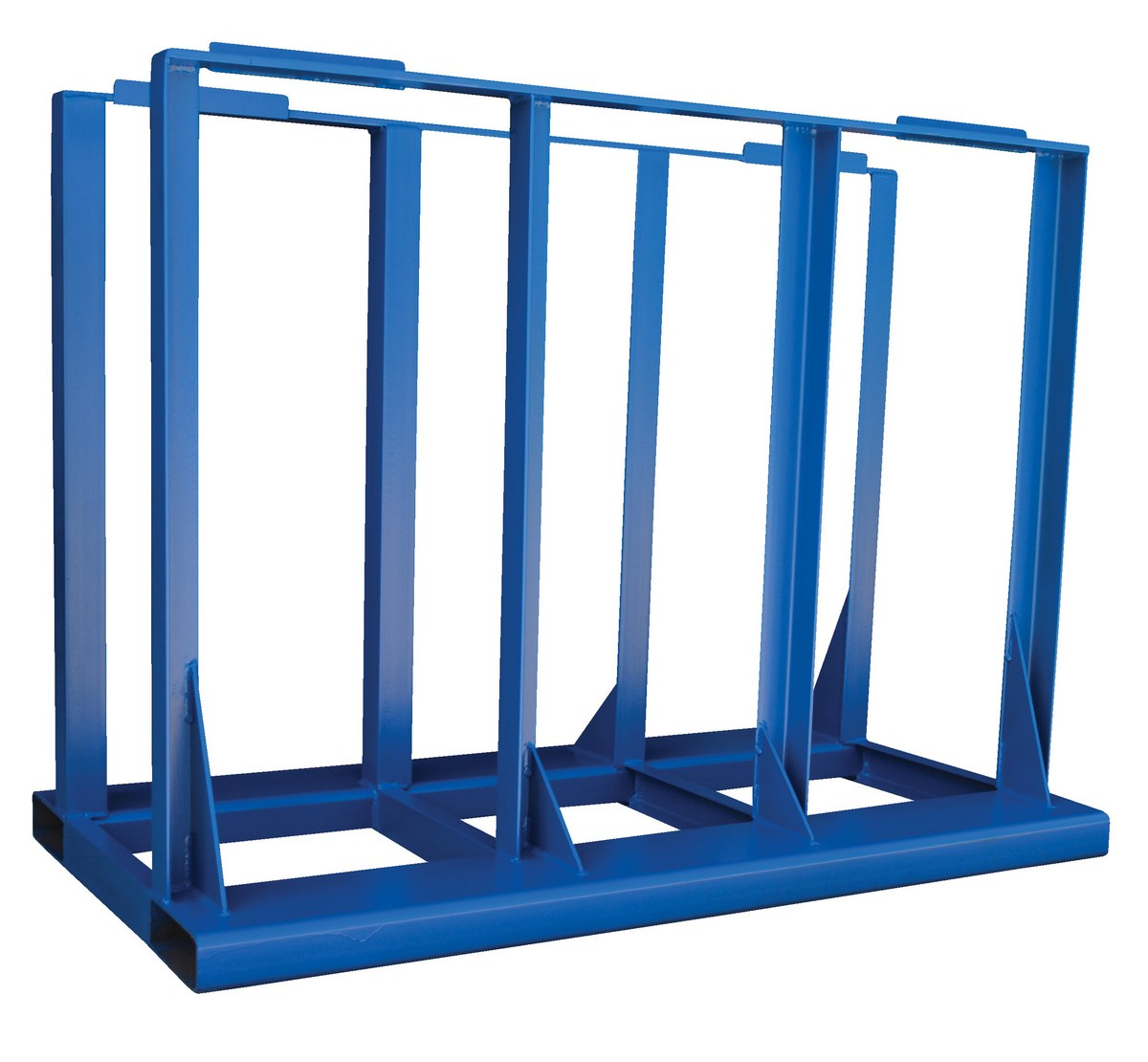 Steel Portable Stackable Vertical Sheet Rack 60 x 32-1/2 x 46 Inch, 4000 lb Capacity, Blue