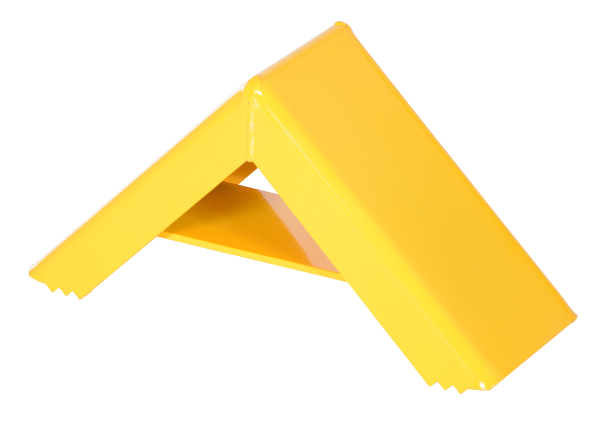 VESTIL SWC-22 Wheel Chock, 17 x 6 x 9-1/16 Inch Size, Yellow, Steel | AG7ZWC