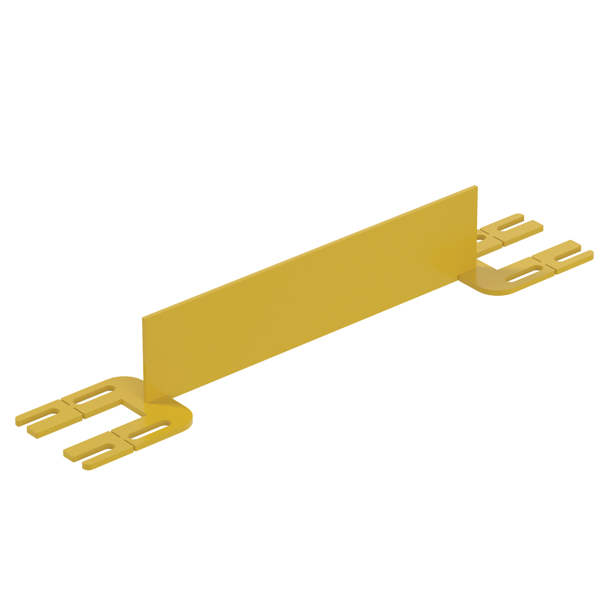 VESTIL VDKR-2-TB Toeboard For Pipe Safety Railing, 2 Feet | AG8BML