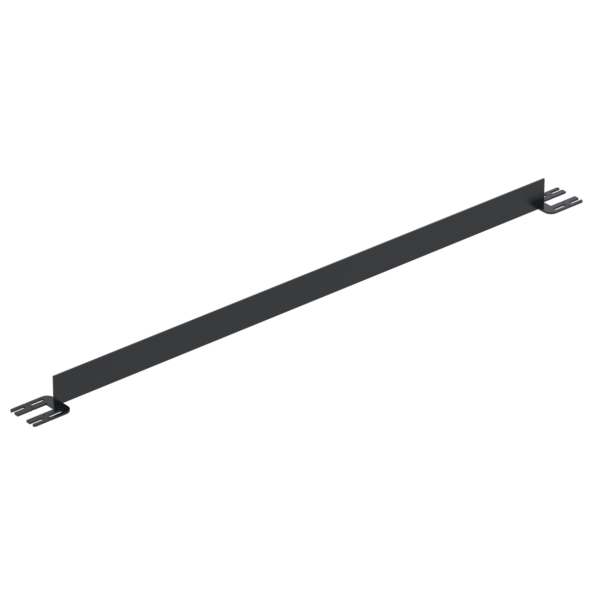 VESTIL VDKR-7-TB-BK TOEBOARD FOR PIPE SAFETY RAILING 84 INCHES BLACK | CY7KPB