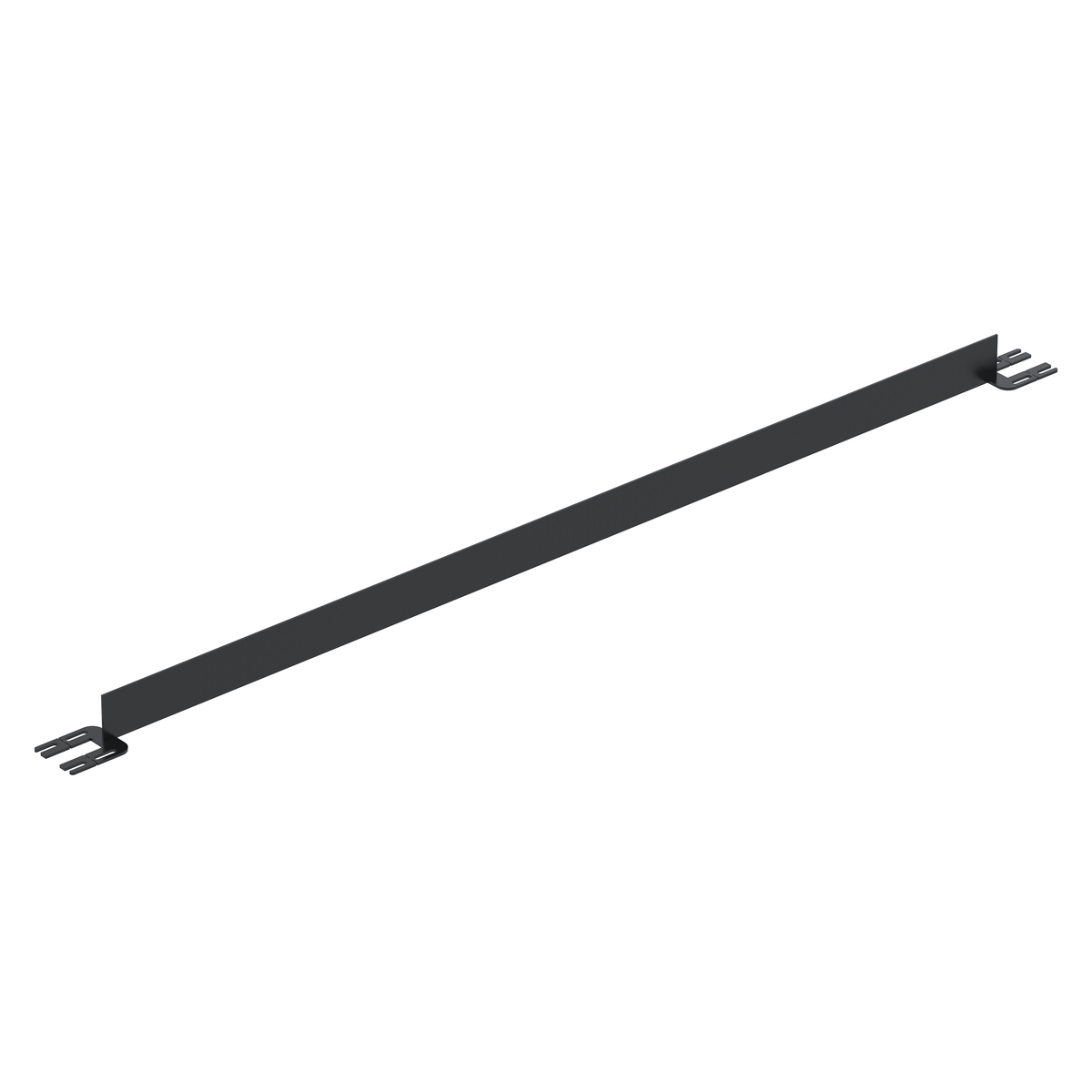 VESTIL VDKR-8-TB-BK TOEBOARD FOR PIPE SAFETY RAILING 96 INCHES BLACK | CY7KUD