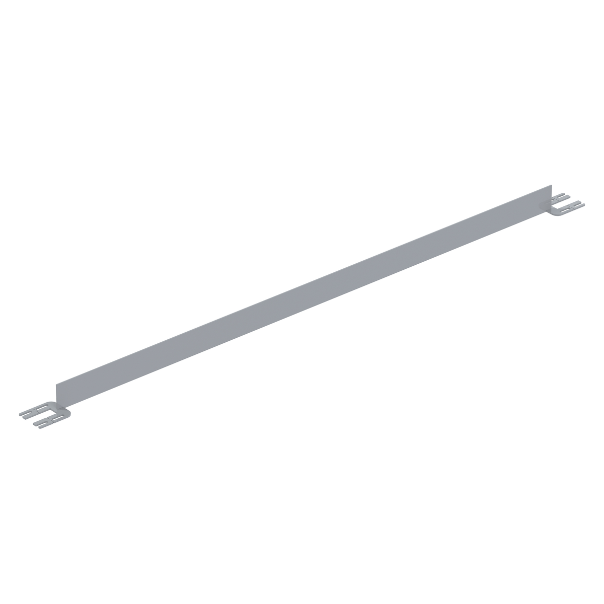VESTIL VDKR-8-TB-SL TOEBOARD FOR PIPE SAFETY RAILING 96 INCHES SILVER | CY7MBB
