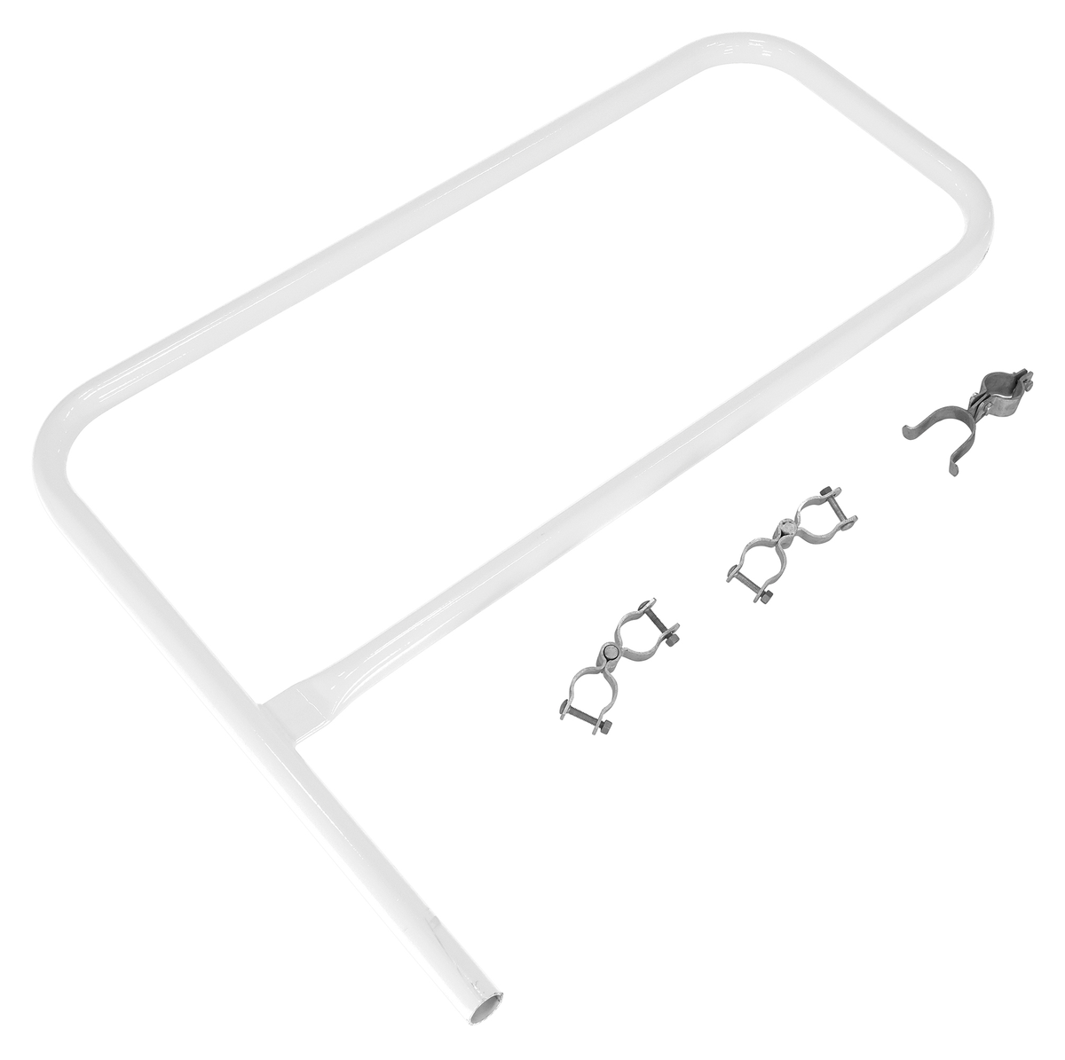 VESTIL VDKR-G3-WT WHITE PIPE SAFETY RAILING GATE-P SHAPED 36X36 | CY7KUJ