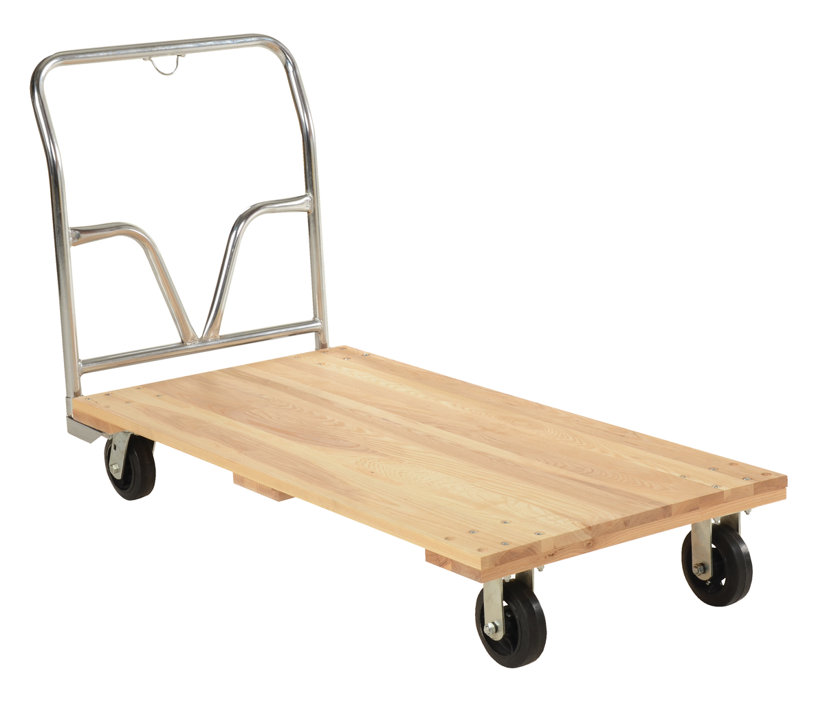 Hardwood Platform Truck, 27 x 54 Inch, 1,600 lb Capacity, Tan