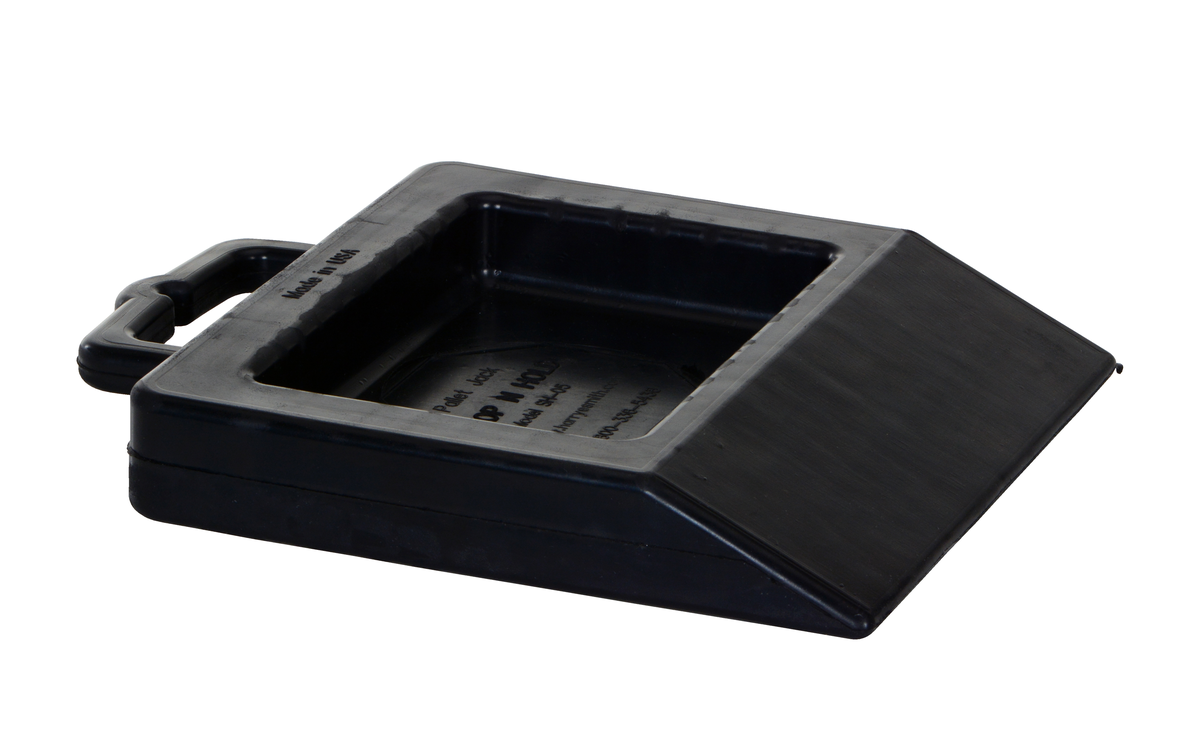 Rubber Pallet Truck Stop 11-1/2 x 11-1/2 Inch Black