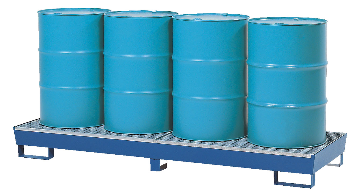 VESTIL VSRB-IN-4 Vertical Drum Retention Basin, 34 x 107 x 10 Inch Size | AG8BZU