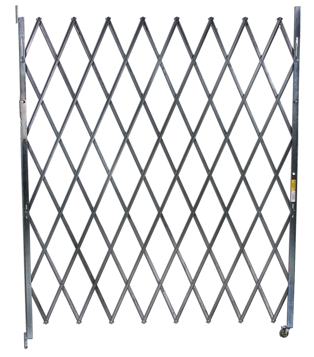 VESTIL VSSG-475 Single Fold Scissor Gate, 1.5 Inch x 42 Inch x 84 Inch Size | AG8CAF