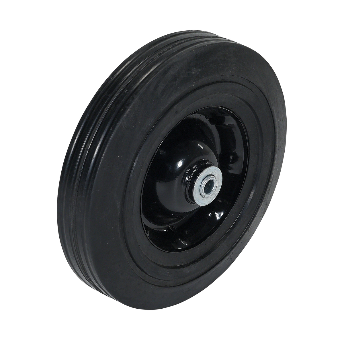 VESTIL WHL-HR-10X2.5-1/2 Rubber Wheel 10x2.5 1/2 Inch Bearing | CY7MLM