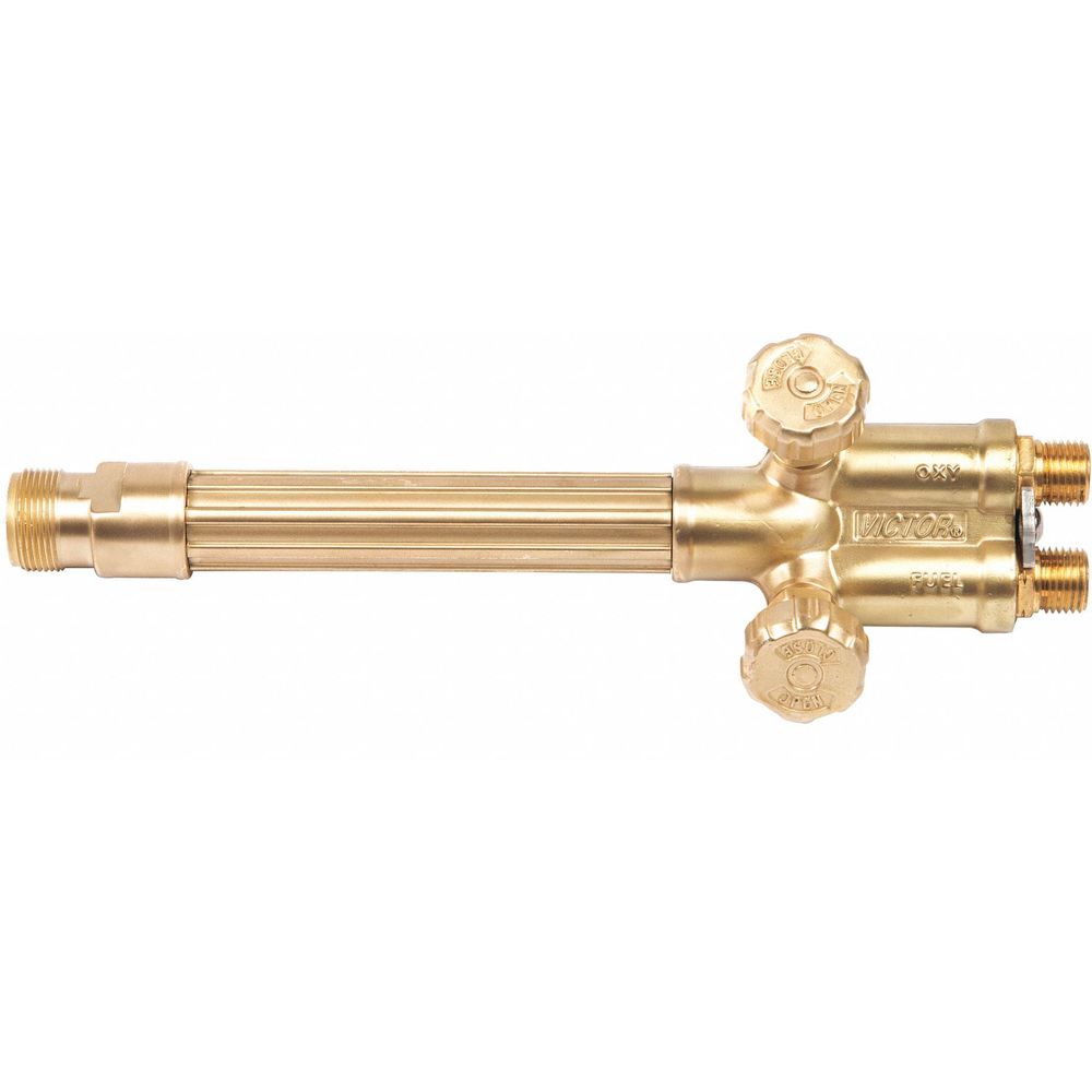 Welding Handle, Polished Brass, 7/8 Inch Hose Dia, Heavy Duty, 2 Holes
