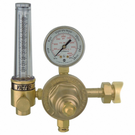 Flowmeter, 5/8 18 F RH Outlet, 60 scfh, Flowmeter Regulator