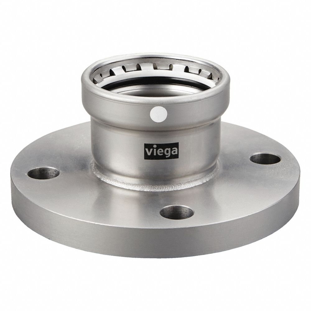 Crimp Adapter Fitting, 3 Inch Pipe Size, Press-fit, Steel, FKM, 4 Inch Overall Length
