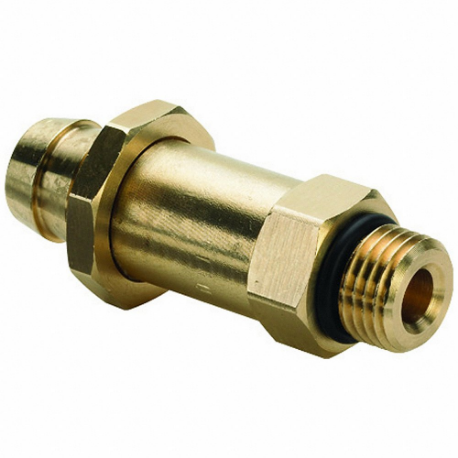 Drain Valve And Temperature Port, 1/4 Inch, Bronze, O-Ring, 0 Deg. To 180 Deg. F