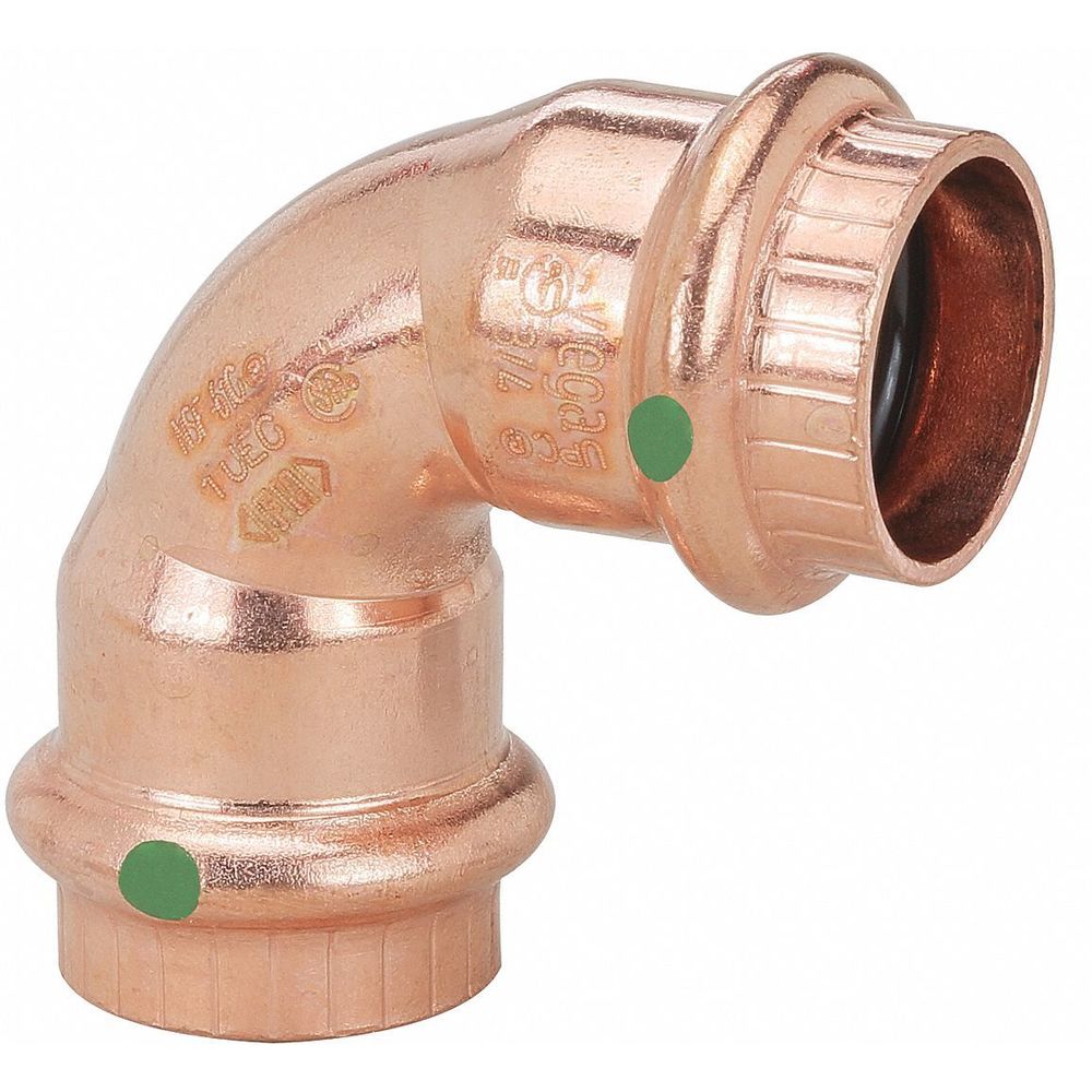 VIEGA LLC 77022 Elbow 90 Degree, Copper, 3/4" x 3/4" Tube Size | BH3BFZ 48RH53