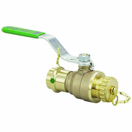 VIEGA LLC 79876 Ball Valve, 3/4 Inch Tube, 300 PSI, 0-250 Deg F, Locking Lever Handle, Press | CU7YKG 794CN7