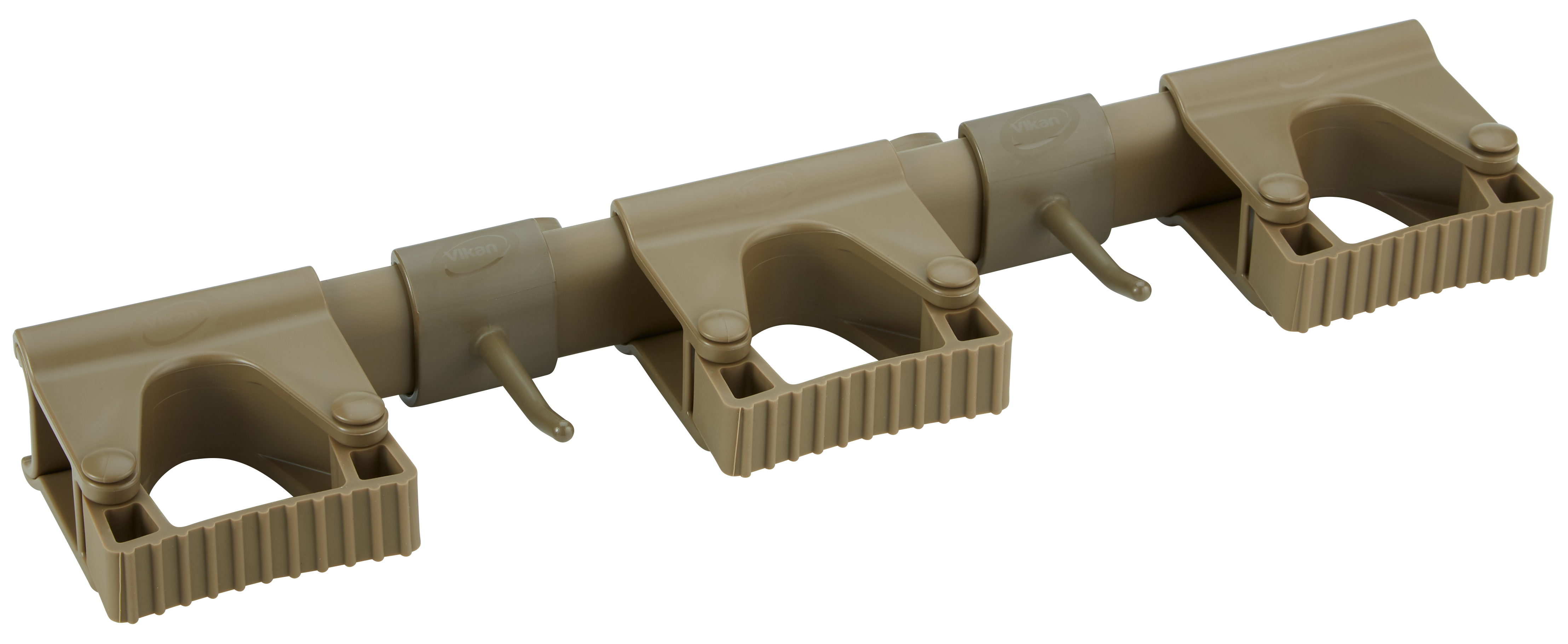 REMCO 101166 Wall Bracket, Hi Flex, 3 Grip Holders, 2 Hooks, 16.5 Inch Size, PP/TPE/PAI, Brown | CM7PNP