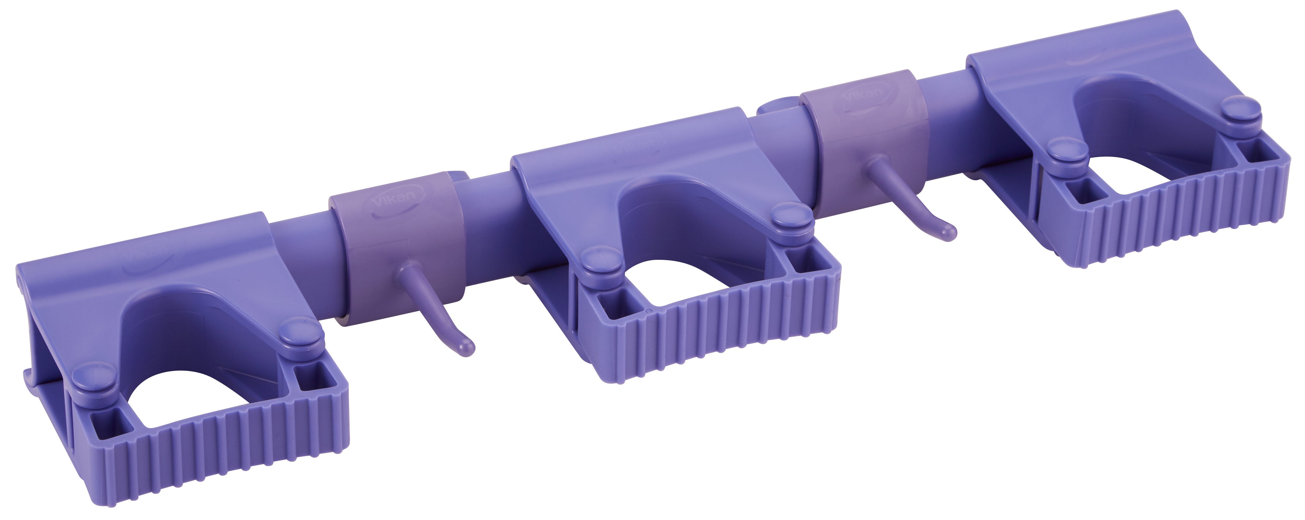 REMCO 10118 Wall Bracket, Hi Flex, 3 Grip Holders, 2 Hooks, 16.5 Inch Size, PP/TPE/PAI, Purple | CM7PNH