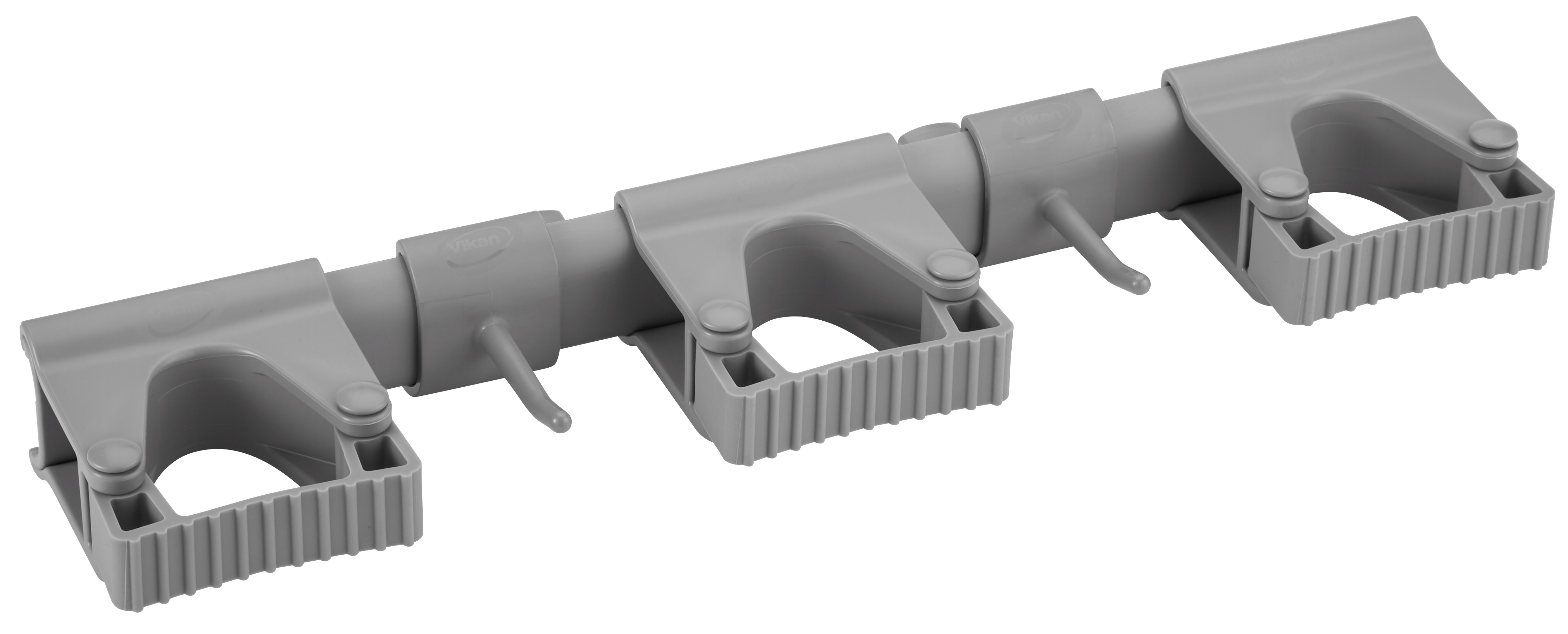REMCO 101188 Wall Bracket, Hi Flex, 3 Grip Holders, 2 Hooks, 16.5 Inch Size, PP/TPE/PAI, Gray | CM7PNN
