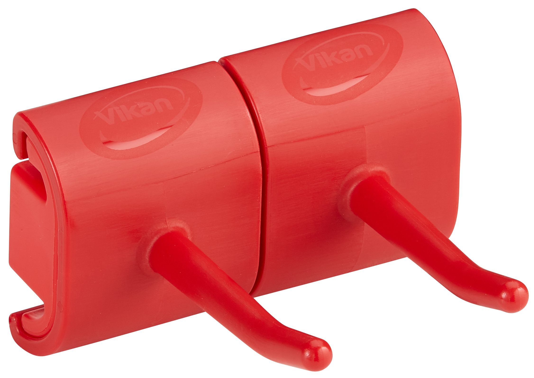 REMCO 10144 Wall Bracket, Double Hook Module, 3 Inch Size, PP/PAI, Red | CM7PPH