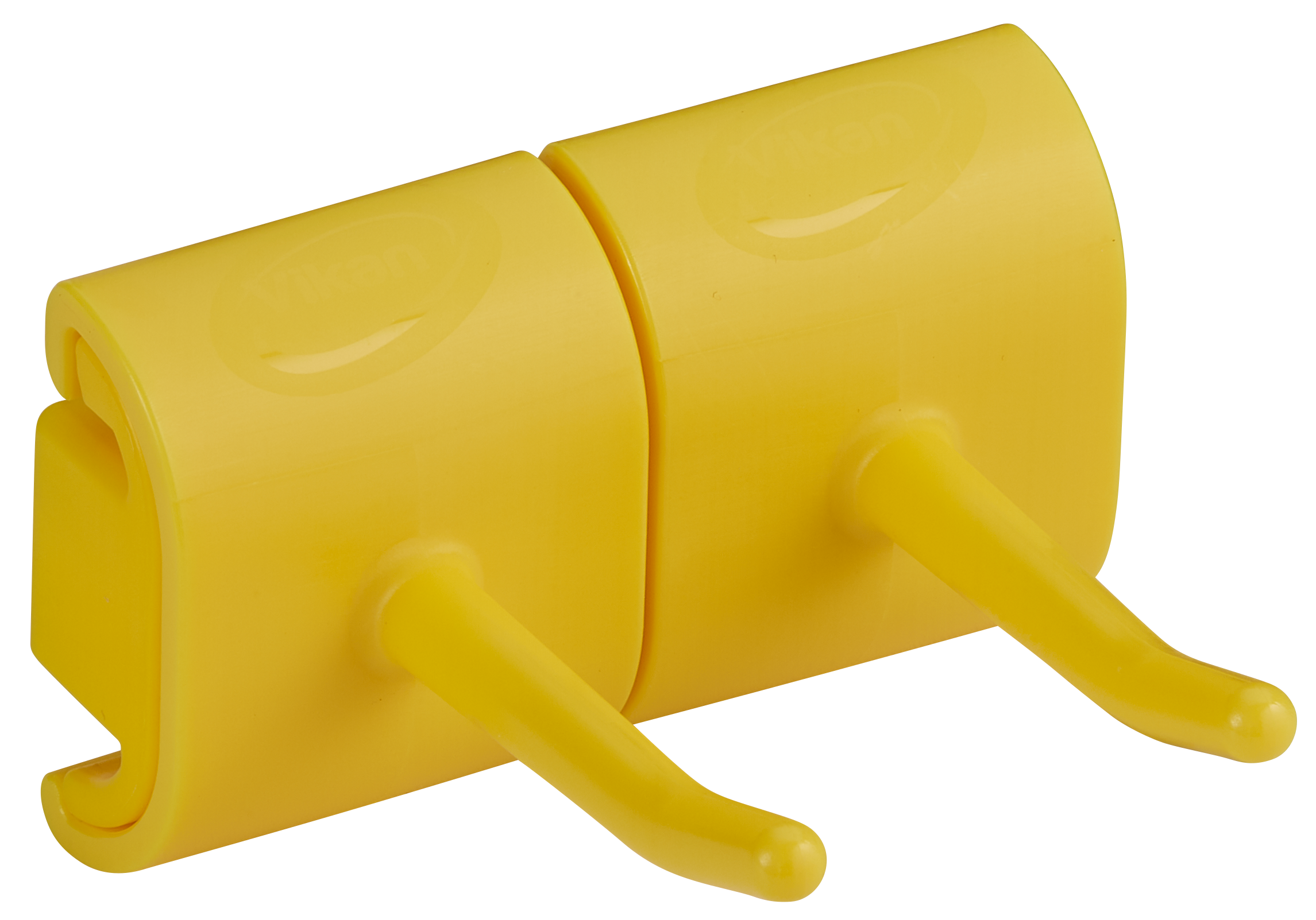 REMCO 10146 Wall Bracket, Double Hook Module, 3 Inch Size, PP/PAI, Yellow | CM7PPF
