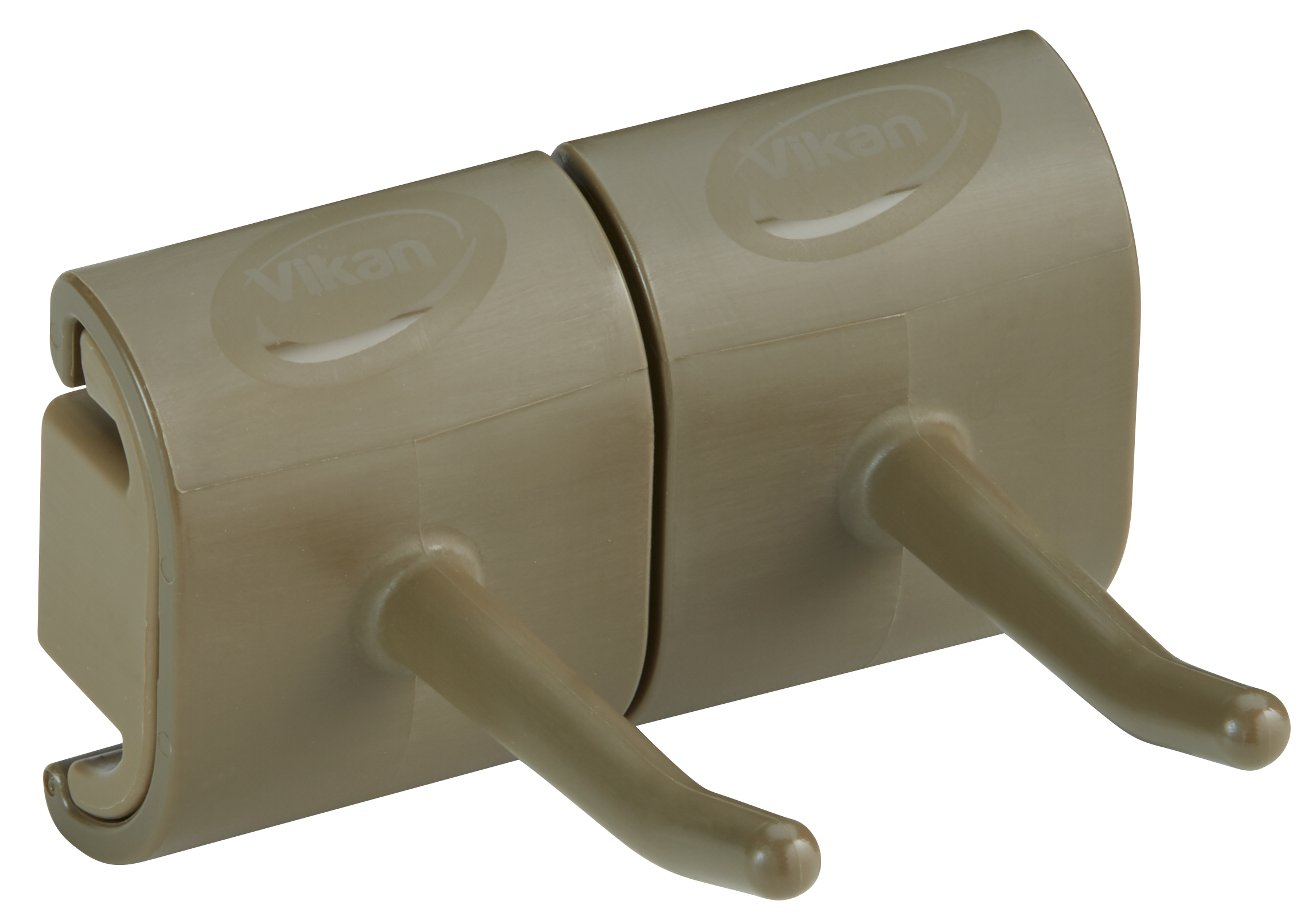 REMCO 101466 Wall Bracket, Double Hook Module, 3 Inch Size, PP/PAI, Brown | CM7PPQ