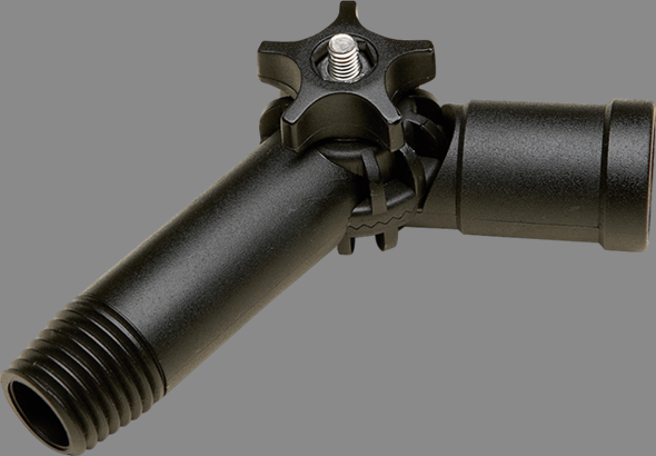 Angle Thread Adapter, 140 mm Size, Black