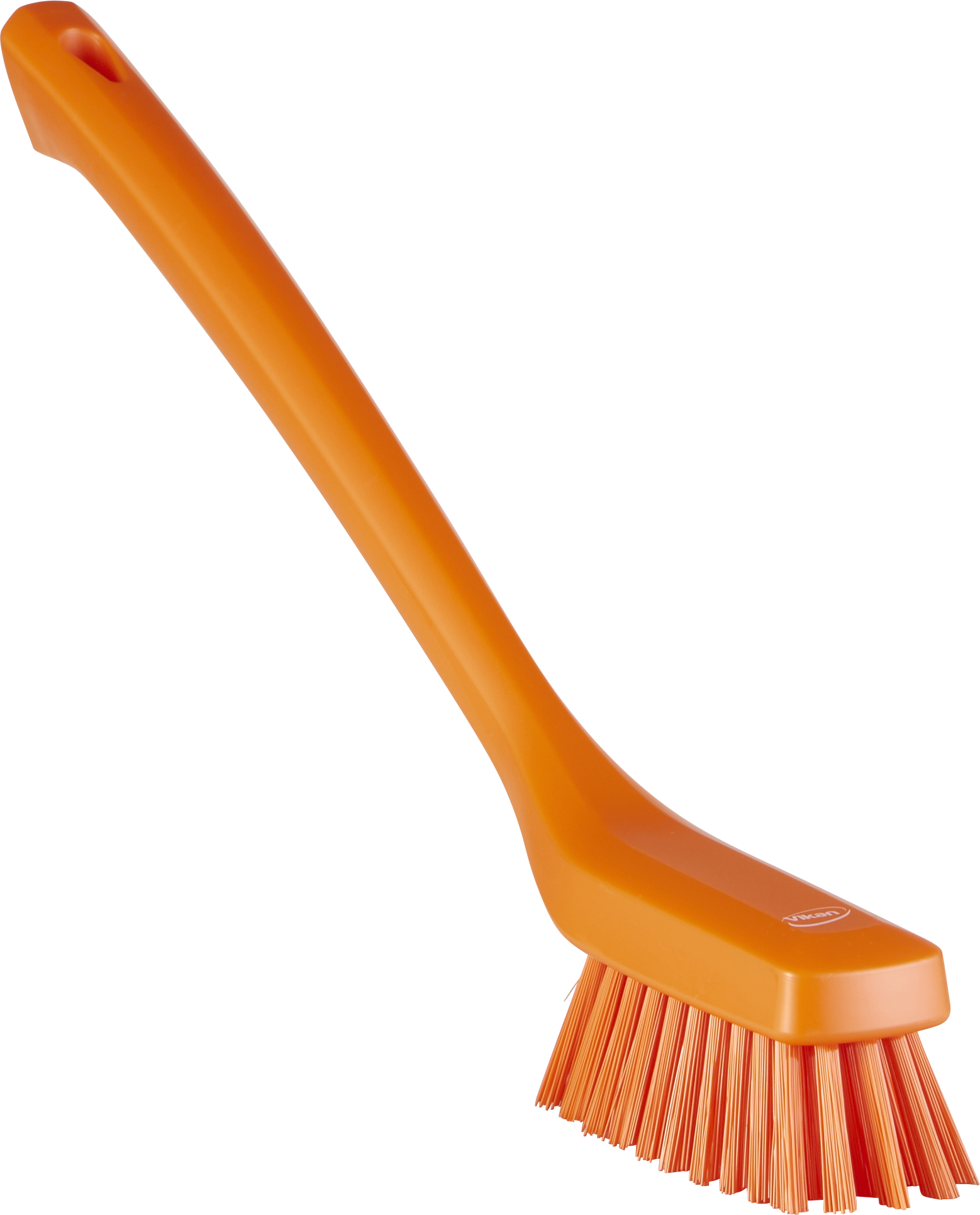 REMCO 41857 Cleaning Brush, Narrow, Long Handle, 16.54 Inch Size, Hard, Orange | CM7RDT