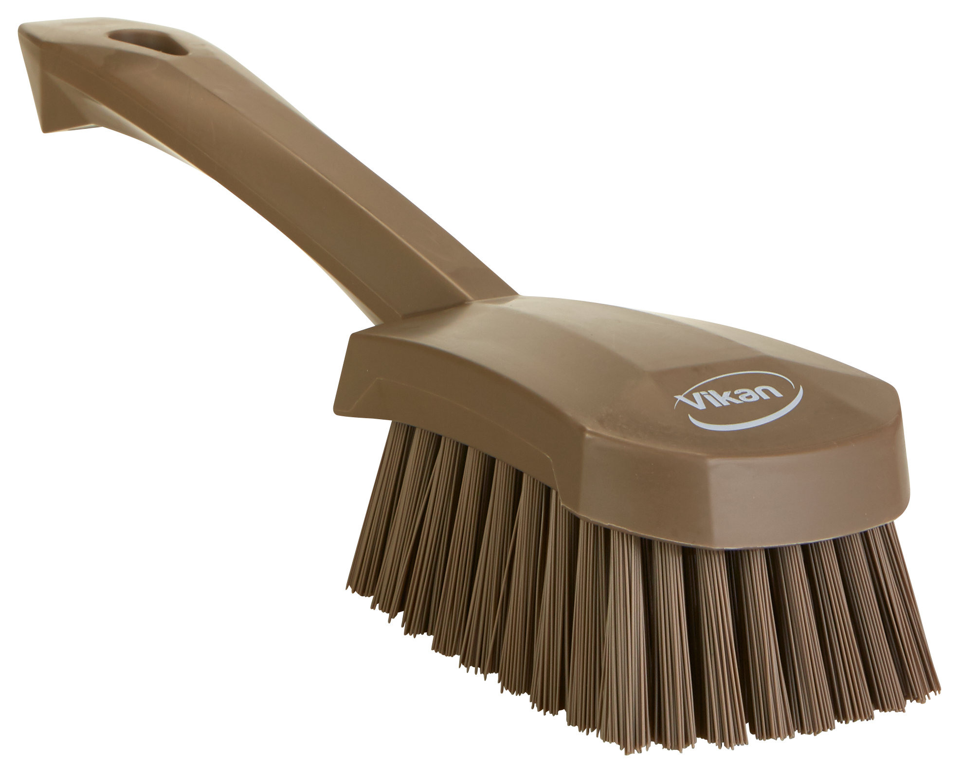 REMCO 419266 Washing Brush, Short Handle, Stiff, 10 Inch, PP/PBT, Brown | CM7PMC