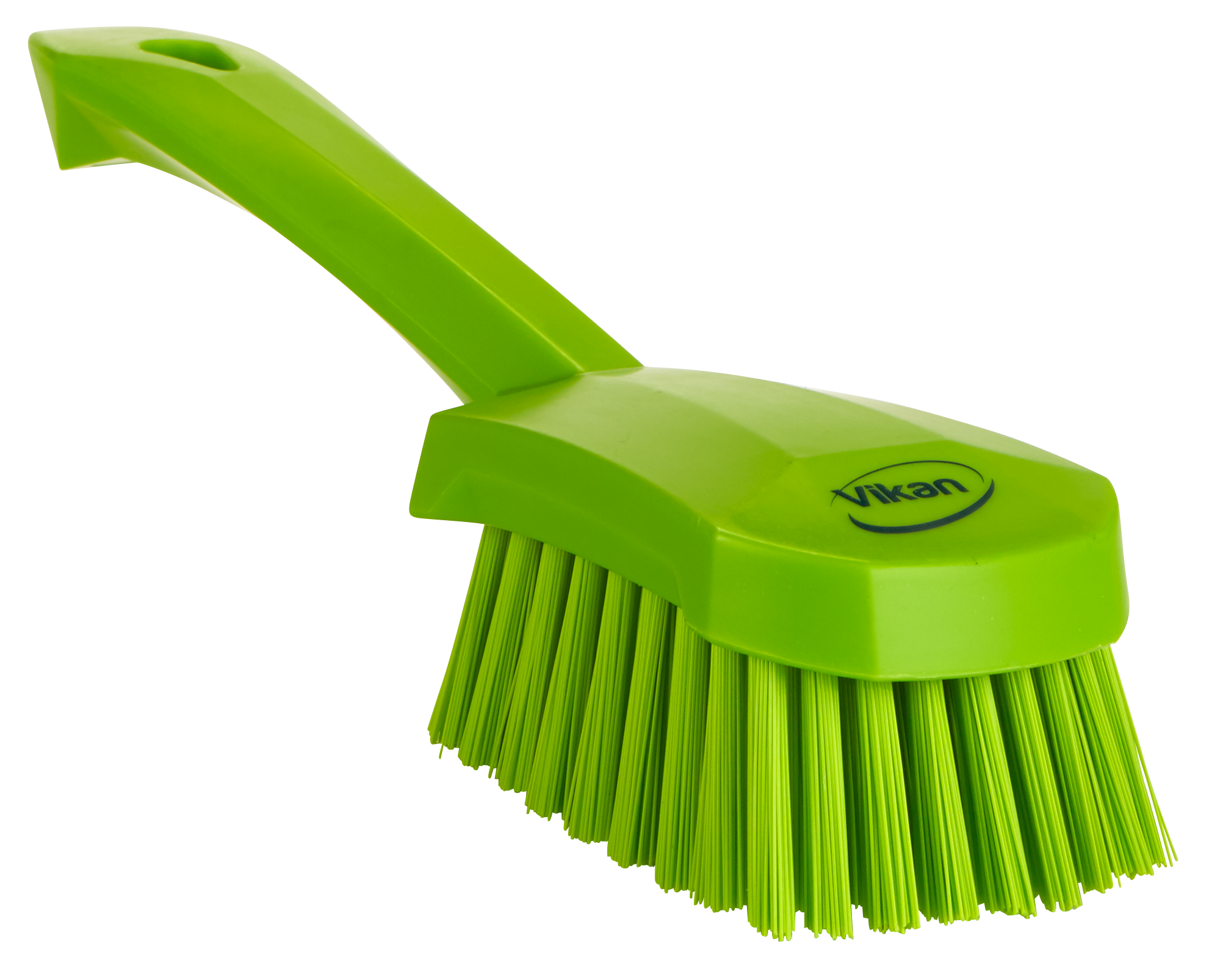 REMCO 419277 Washing Brush, Short Handle, Stiff, 10 Inch, PP/PBT, Lime | CM7PMA