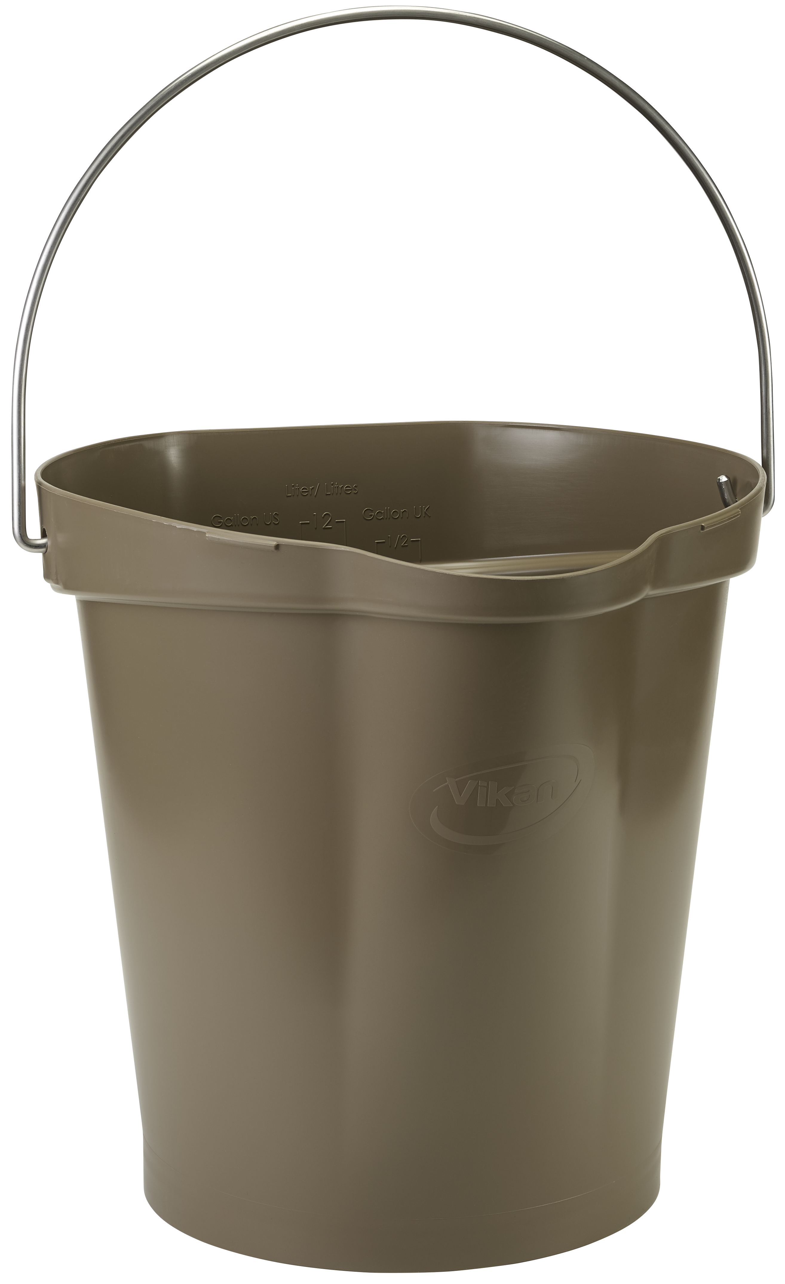 REMCO 568666 Bucket, 3 Gallon Capacity, PP/SS, Brown | CM7REF