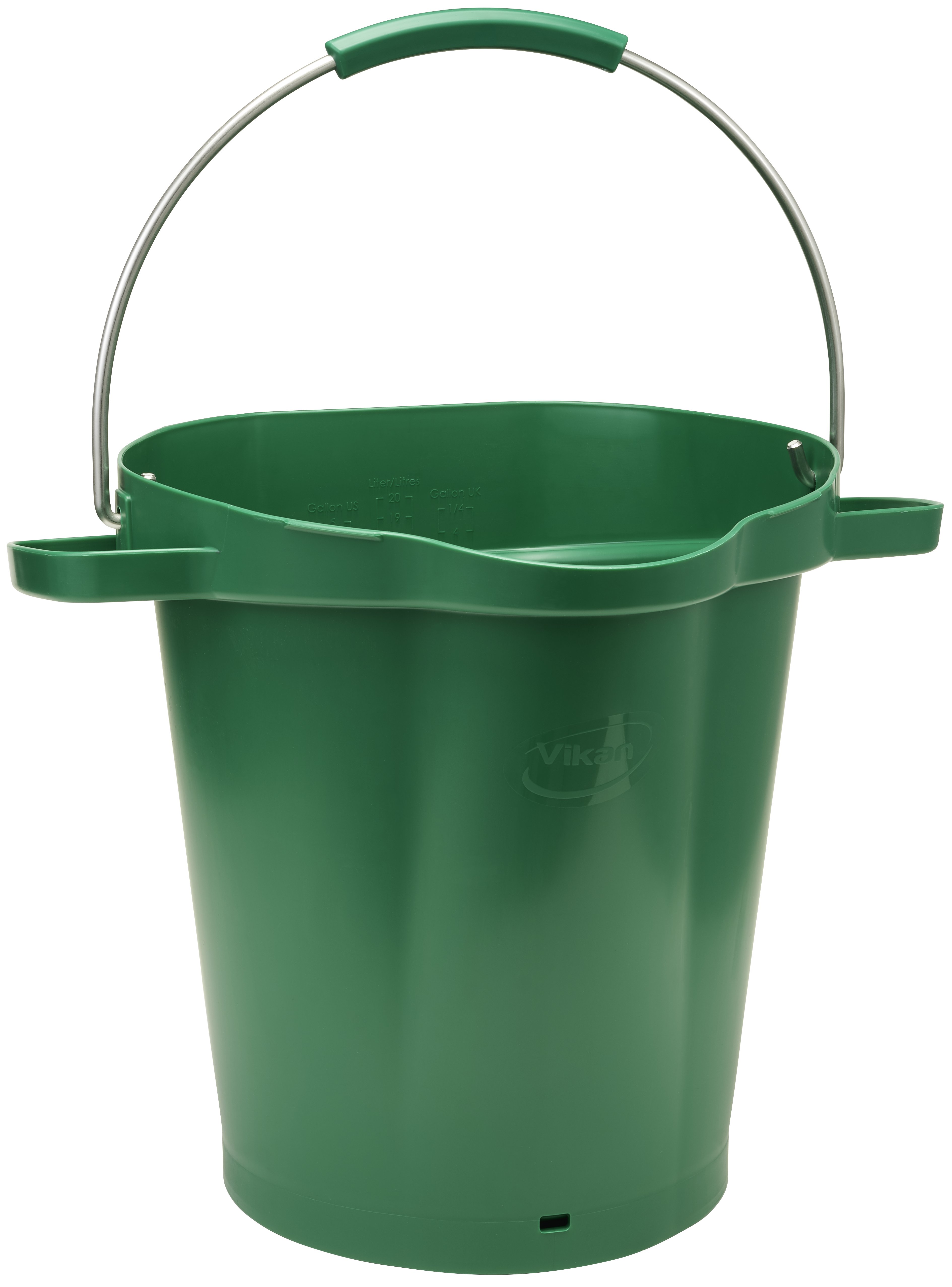 REMCO 56922 Bucket, 5 Gallon Capacity, PP/SS, Green | CM7REA