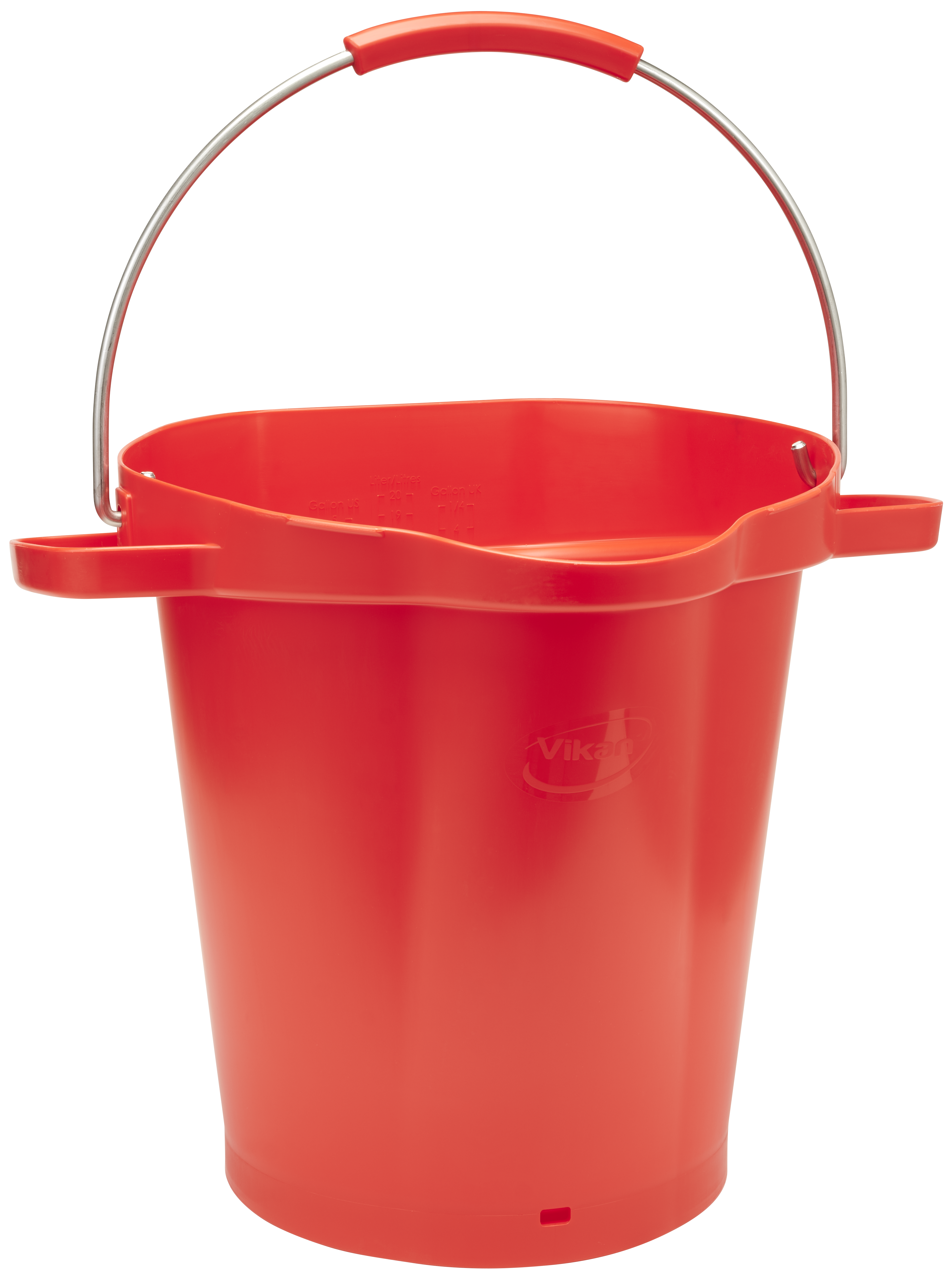 REMCO 56924 Bucket, 5 Gallon Capacity, PP/SS, Red | CM7RDZ