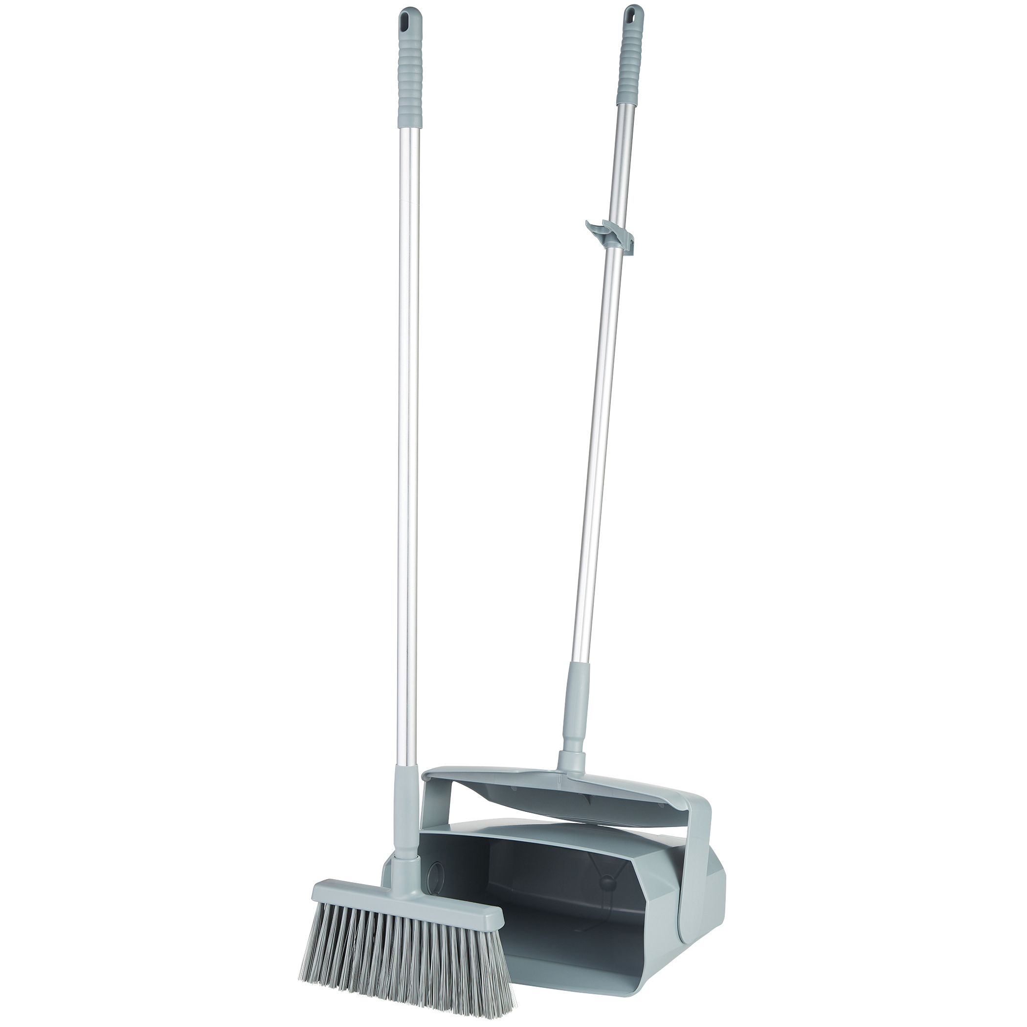 REMCO 625088 Lobby Broom and Dust Pan, 14.6 Inch Size, GRAY | CM7QLQ