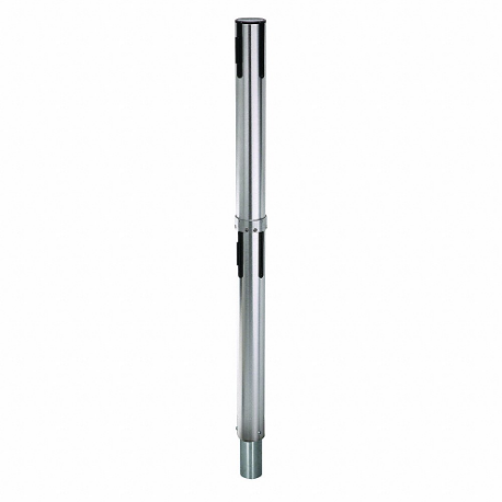 TRON Removable Belt Barrier Receiver Post, 38 Inch Height, Satin Stainless Steel