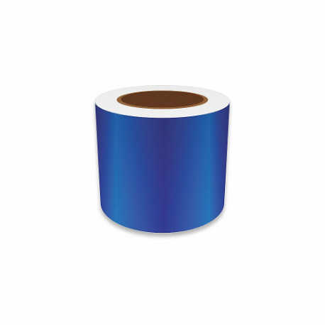 VNM SIGNMAKER REFBL-31028 Continuous Label Roll, 4 Inch X 75 Ft, Reflective Vinyl, Blue, Indoor/Outdoor | CU7ZYB 36UR67