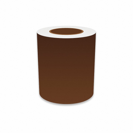 VNM SIGNMAKER VNMBN-3152 Continuous Label Roll, 6 Inch X 150 Ft, Vinyl, Brown, Indoor/Outdoor | CU7ZVD 36UT55
