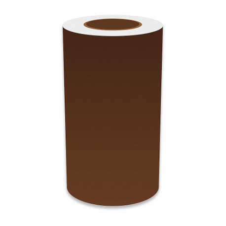 VNM SIGNMAKER VNMBN-3228 Continuous Label Roll, 9 Inch X 150 Ft, Vinyl, Brown, Indoor/Outdoor | CU7ZWT 36UT58